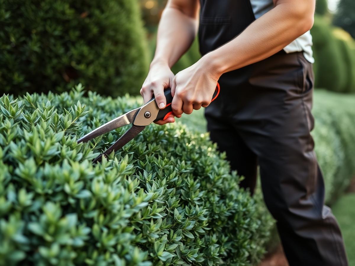 Hedge pruning in progress